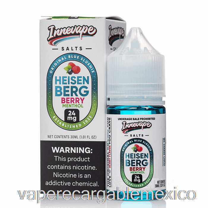 Vape Recargable Heisenberg Berry Mentol - Sales Innevape - 30ml 24mg